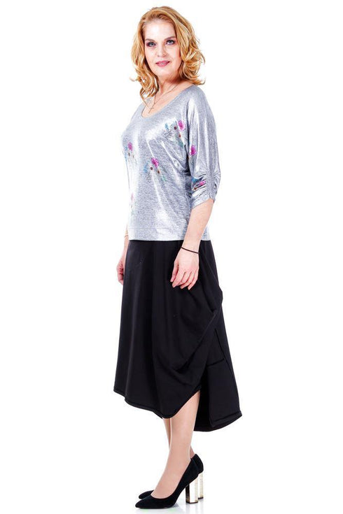 Bluza pictata jerse  Liza Panait Liza Panait Online Boutique